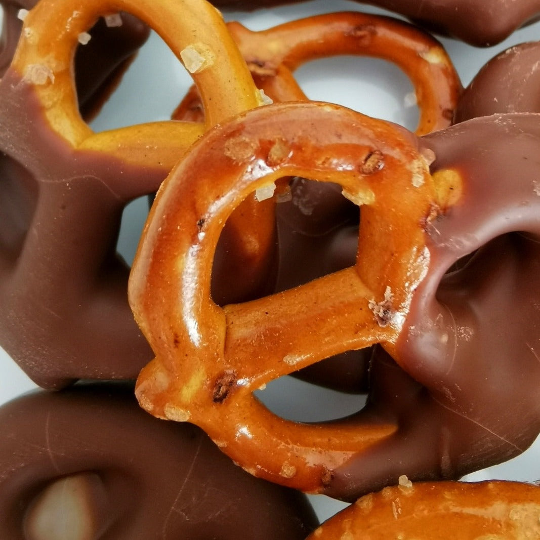 Pretzels con chocolate